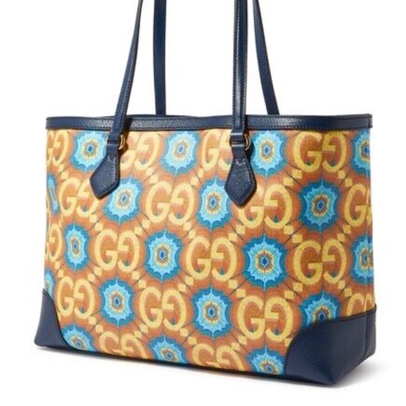 Gucci GG Psychedelic Centennial 100 Canvas Shopping Tote Bag - Picture 3 of 6